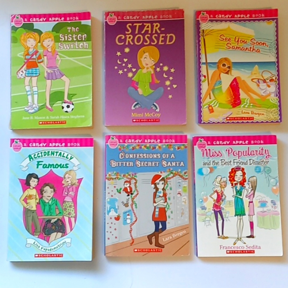 Candy Apple Girl's Scholastics Chapter Books Lot of 6